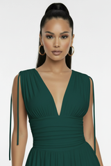 The Mayan Dress - Emerald Green