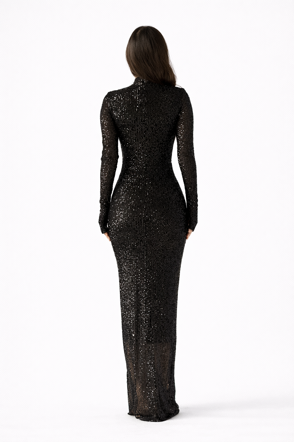Black Cher Dress - Sequin Bodycon Dress