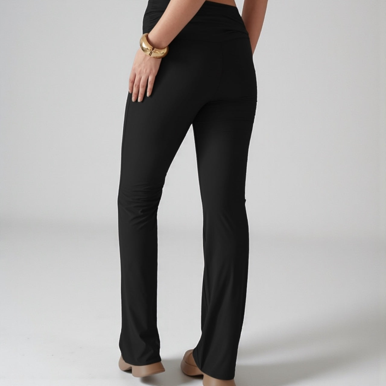 Amelia ruched Straight Cut Pants