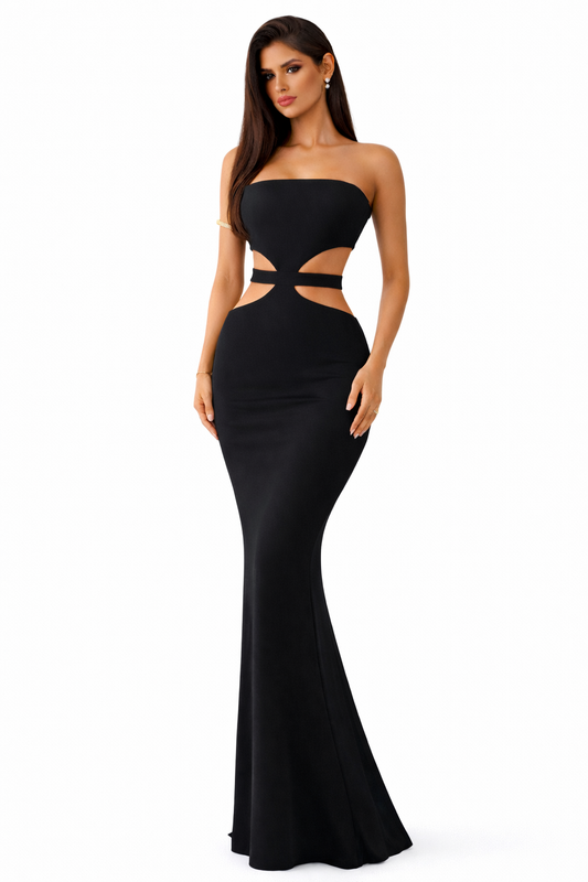 Coral Dress – Black