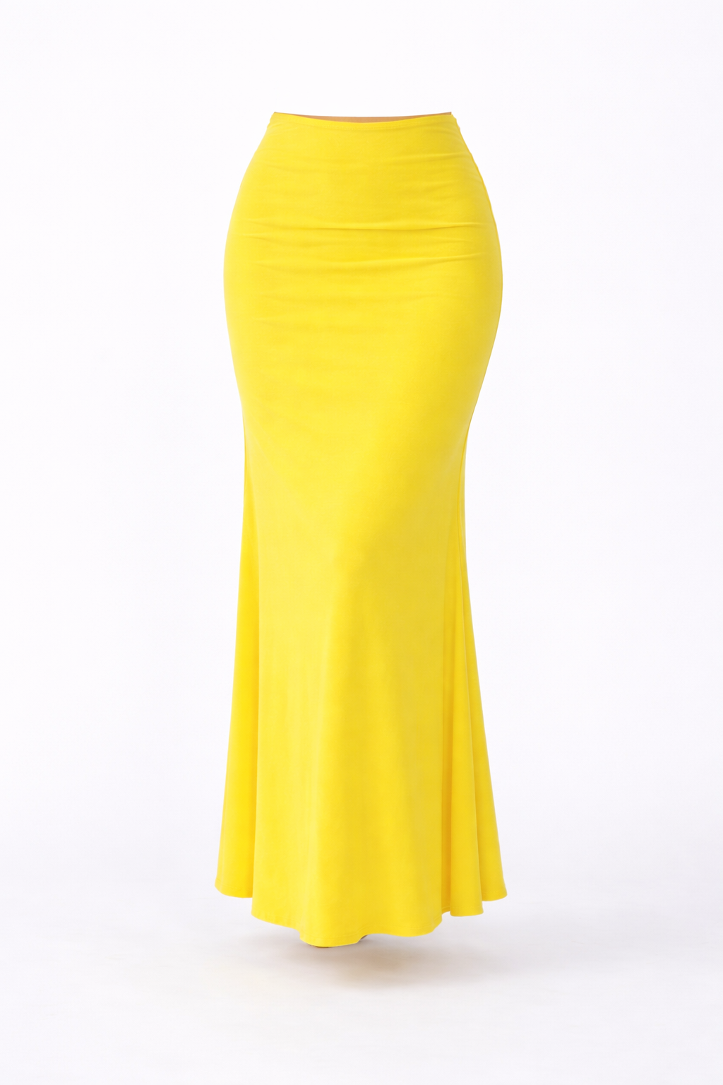Summer Yellow Serena Double Layer Flowy Skirt - Premium Lycra