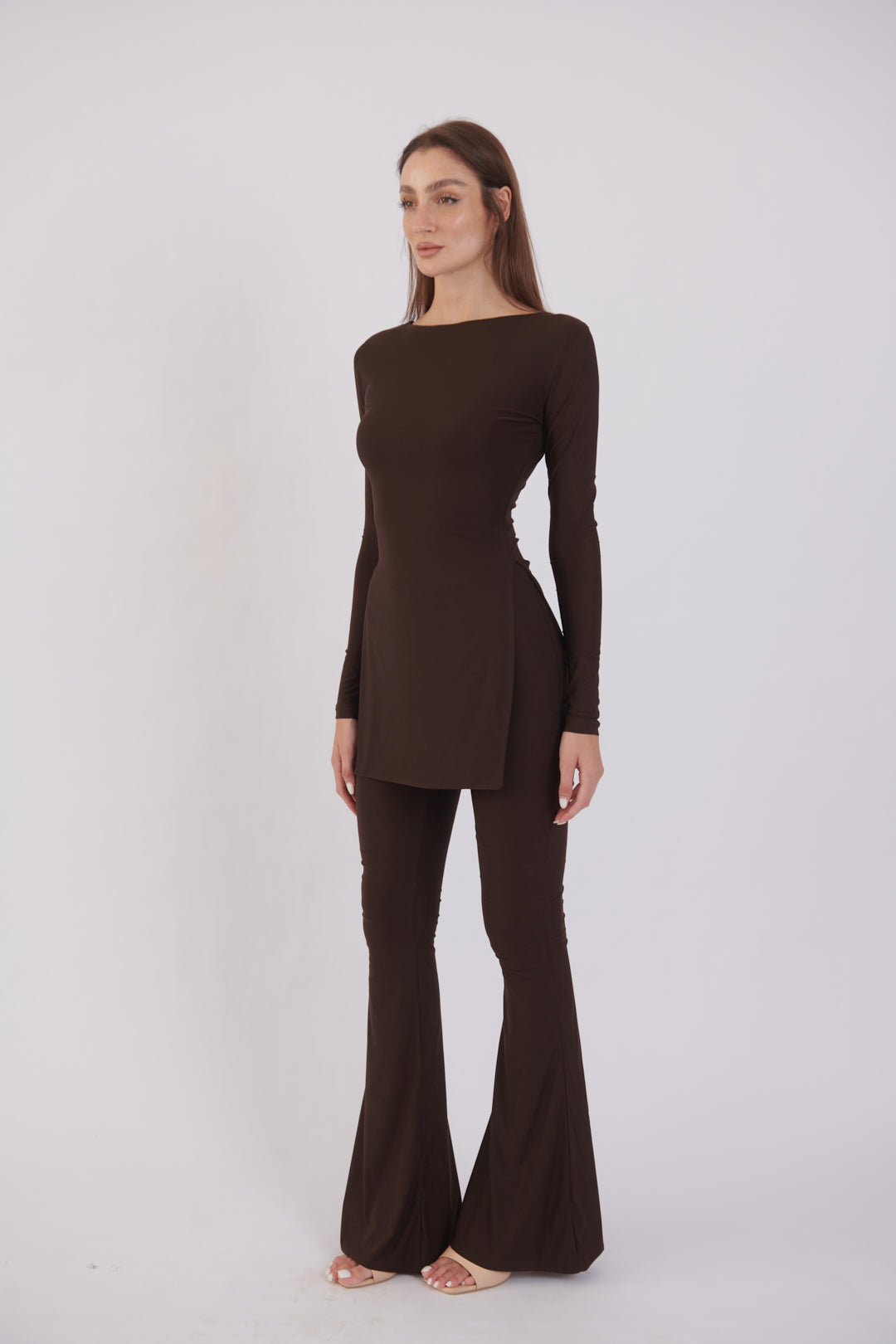 Oxford Set – Chocolate Brown | Double Layered Two-Piece Outfit