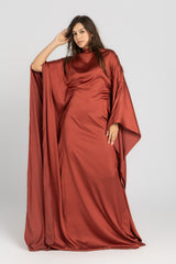 Tina Dress – Brick Red