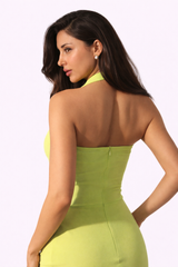 Summer Lime Green Long Marilyn Dress