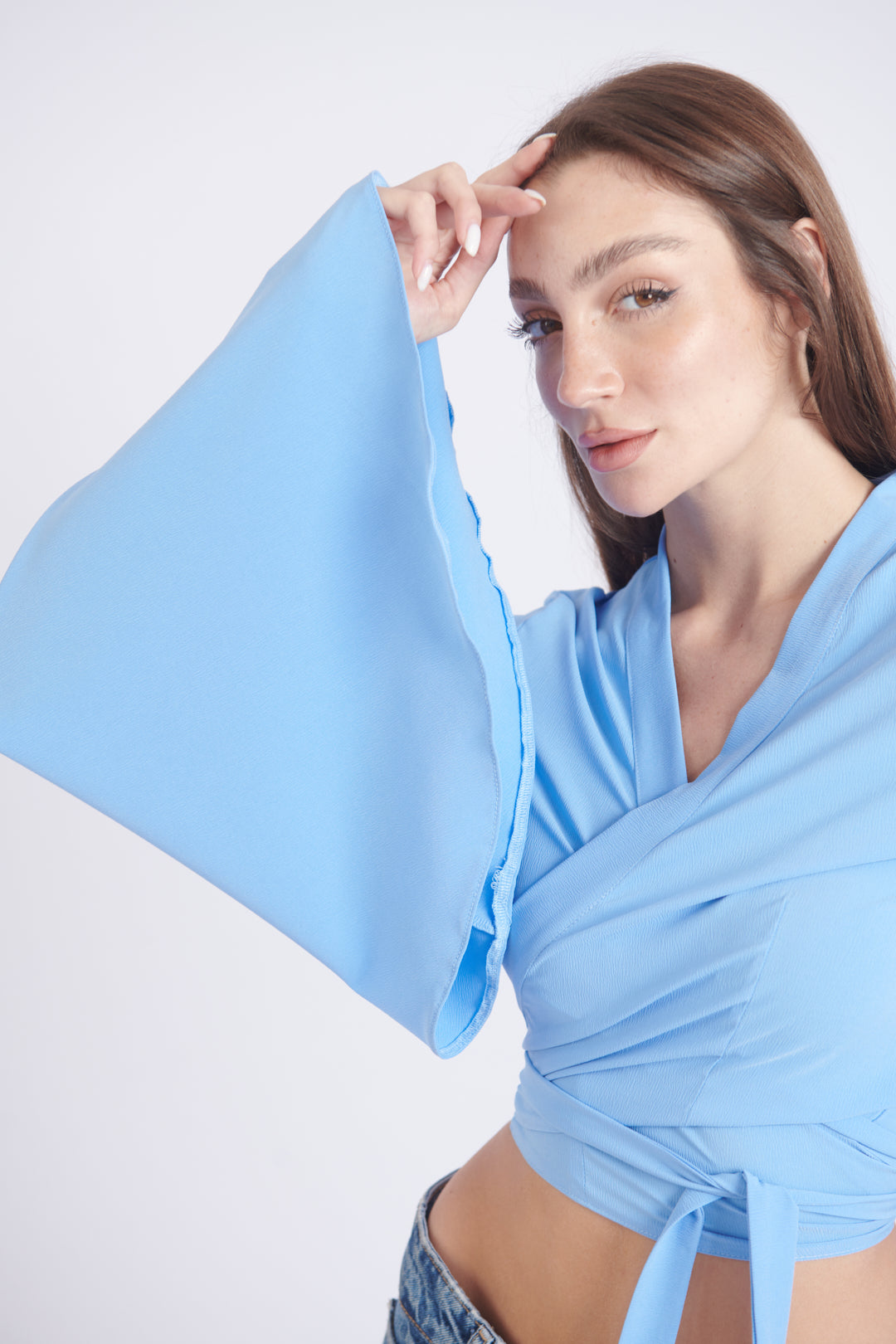 Katerina Summer Blouse – Baby Blue