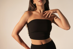 Ruched Strapless Bandeau Top
