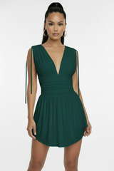 The Mayan Dress - Emerald Green