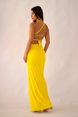 Selena Two-Piece Set in Summer Yellow – Structured Summer Co-ord