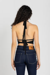 Sculpt Halter Top – Black