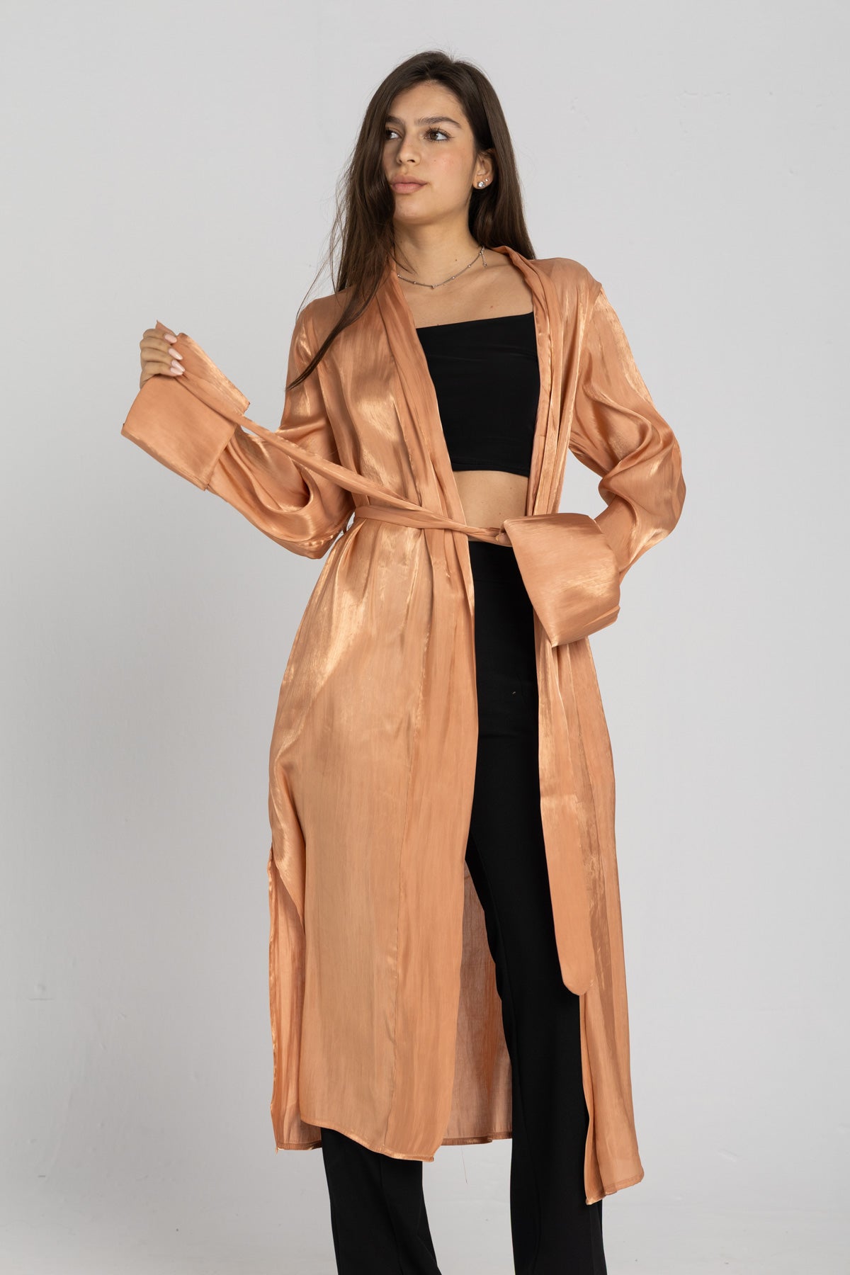 Diamond Cardigan - Shimmery Peach