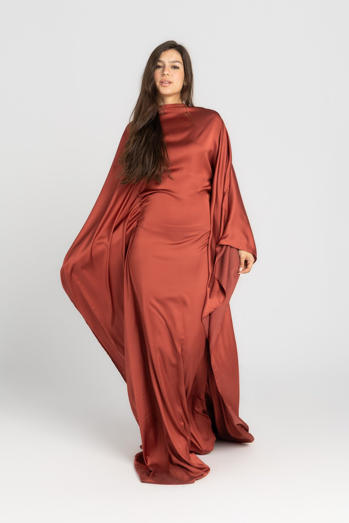 Tina Dress – Brick Red