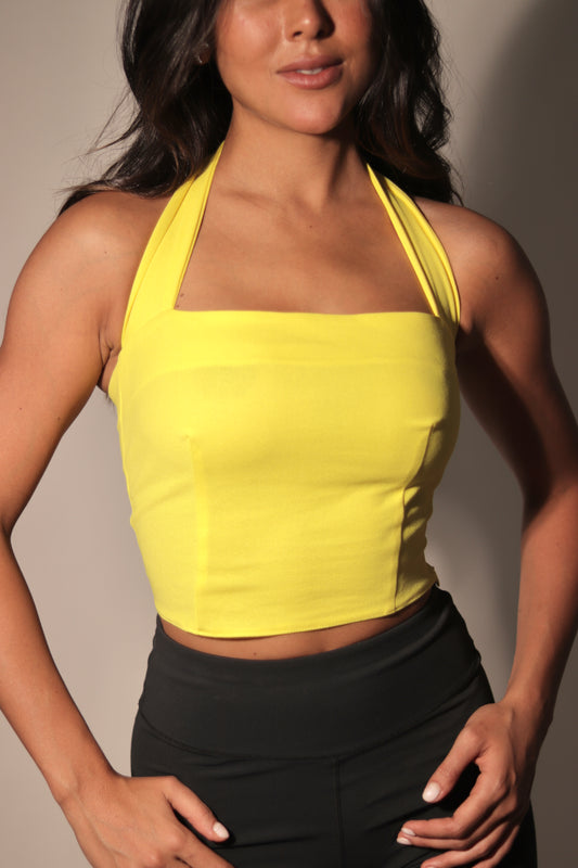 Summer Yellow Marilyn Top