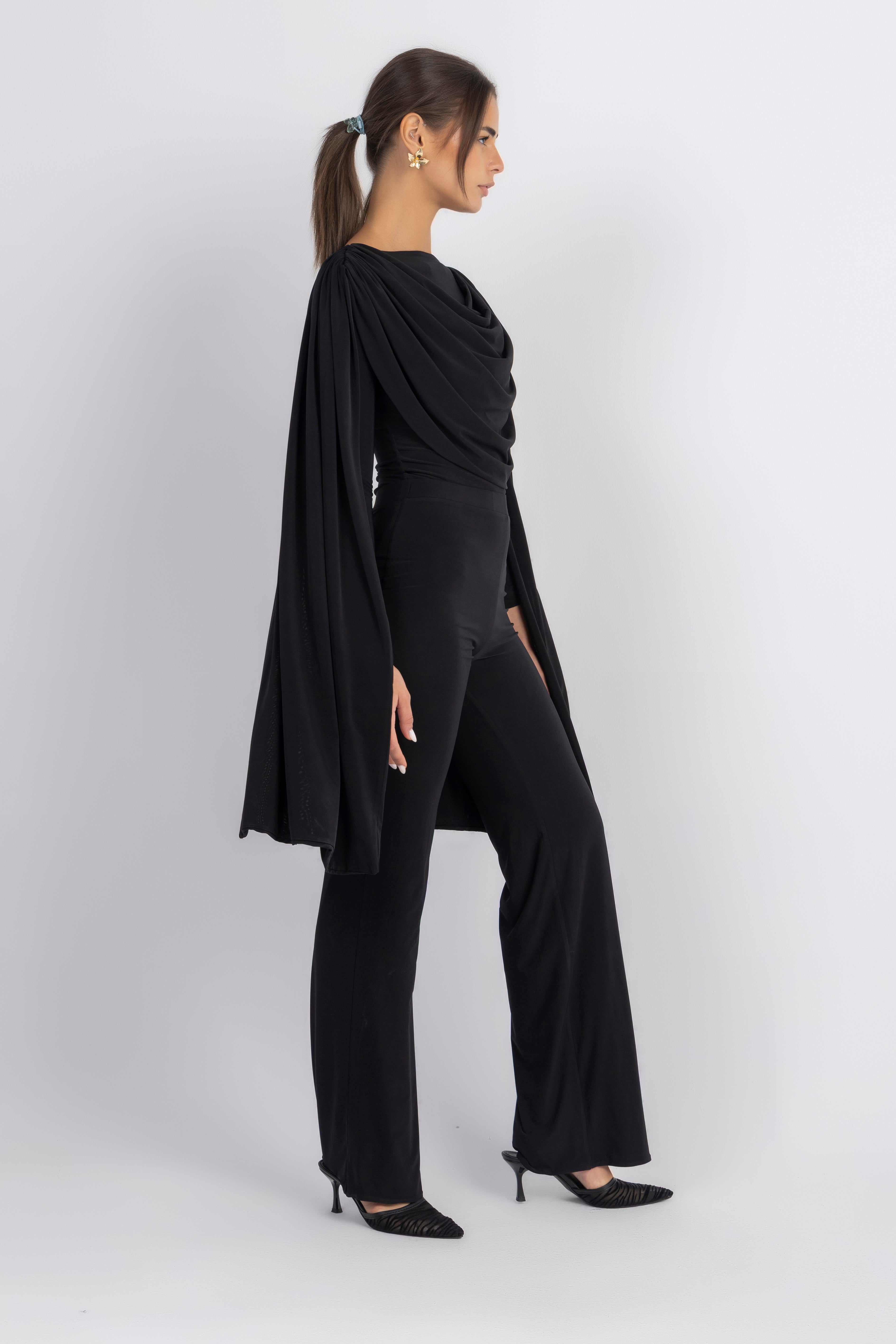 Athena Bodysuit Set — Black
