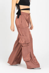 Luna Pants – Fluid Shimmer Cargo, Copper
