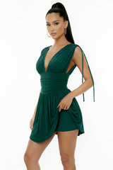 The Mayan Dress - Emerald Green