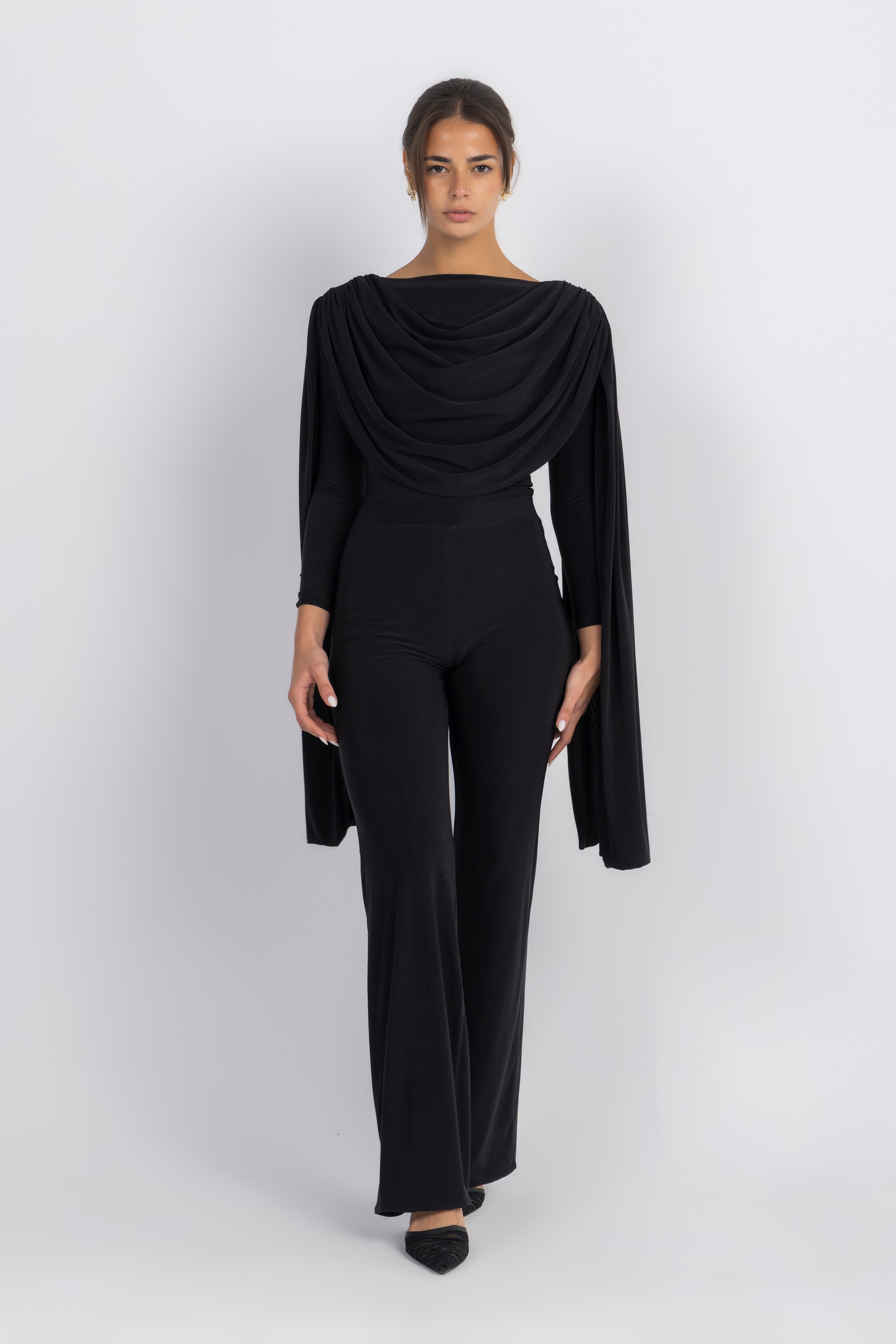 Athena Bodysuit Set — Black