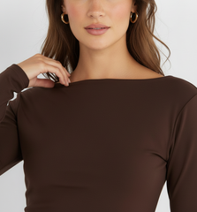 Oxford Set – Chocolate Brown | Double Layered Two-Piece Outfit