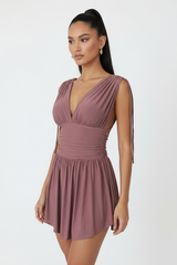 The Mayan Dress - Dusty Rosewood