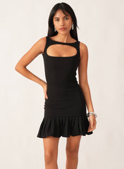 Genevieve Mini Dress — Black