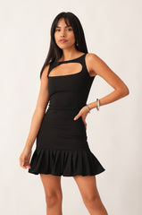 Genevieve Mini Dress — Black