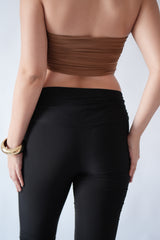 Lea Ruched Leggings - Black
