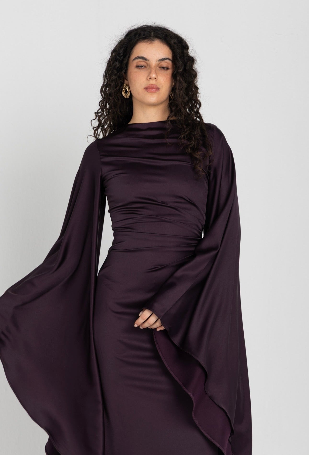 Sun Dress - Eggplant