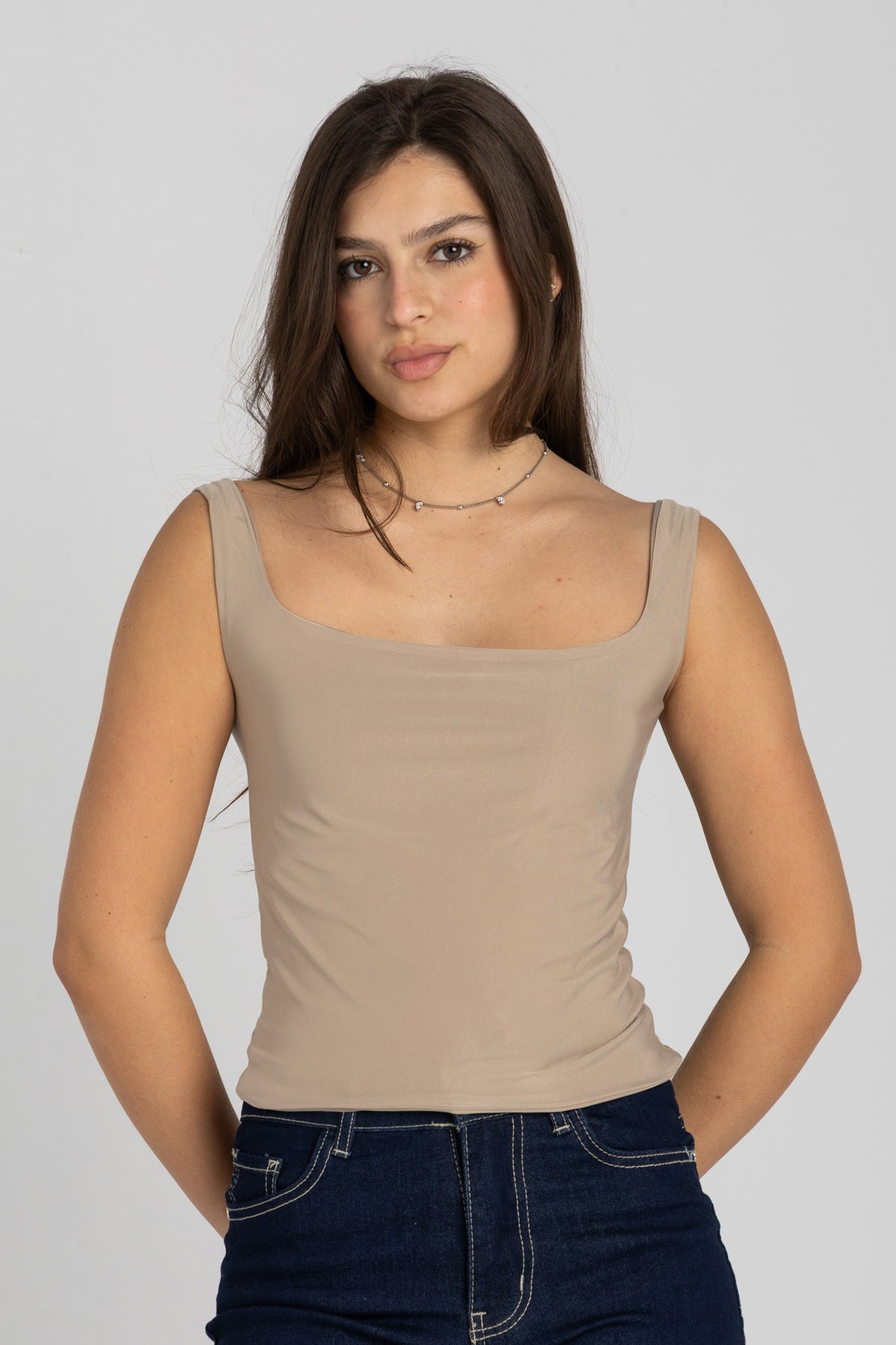 Frame Top – Nude Beige