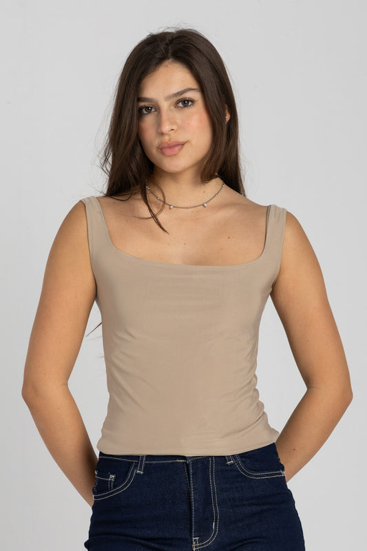 Frame Top – Nude Beige