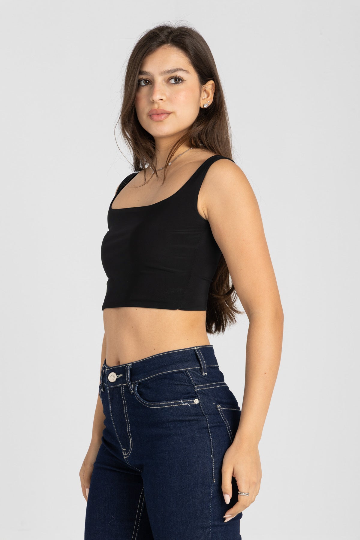 Muse Cropped Top – Black