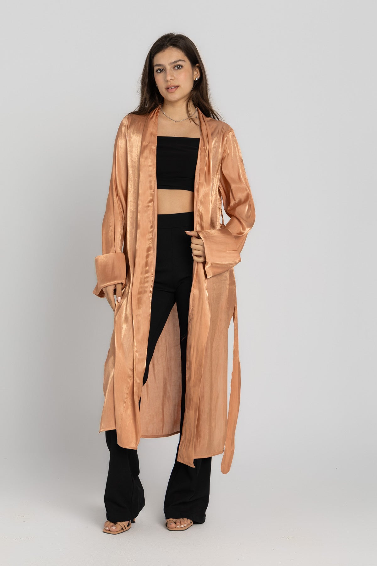 Diamond Cardigan - Shimmery Peach