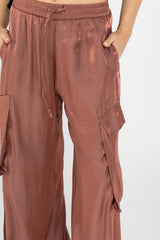 Luna Pants – Fluid Shimmer Cargo, Copper