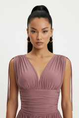 The Mayan Dress - Dusty Rosewood