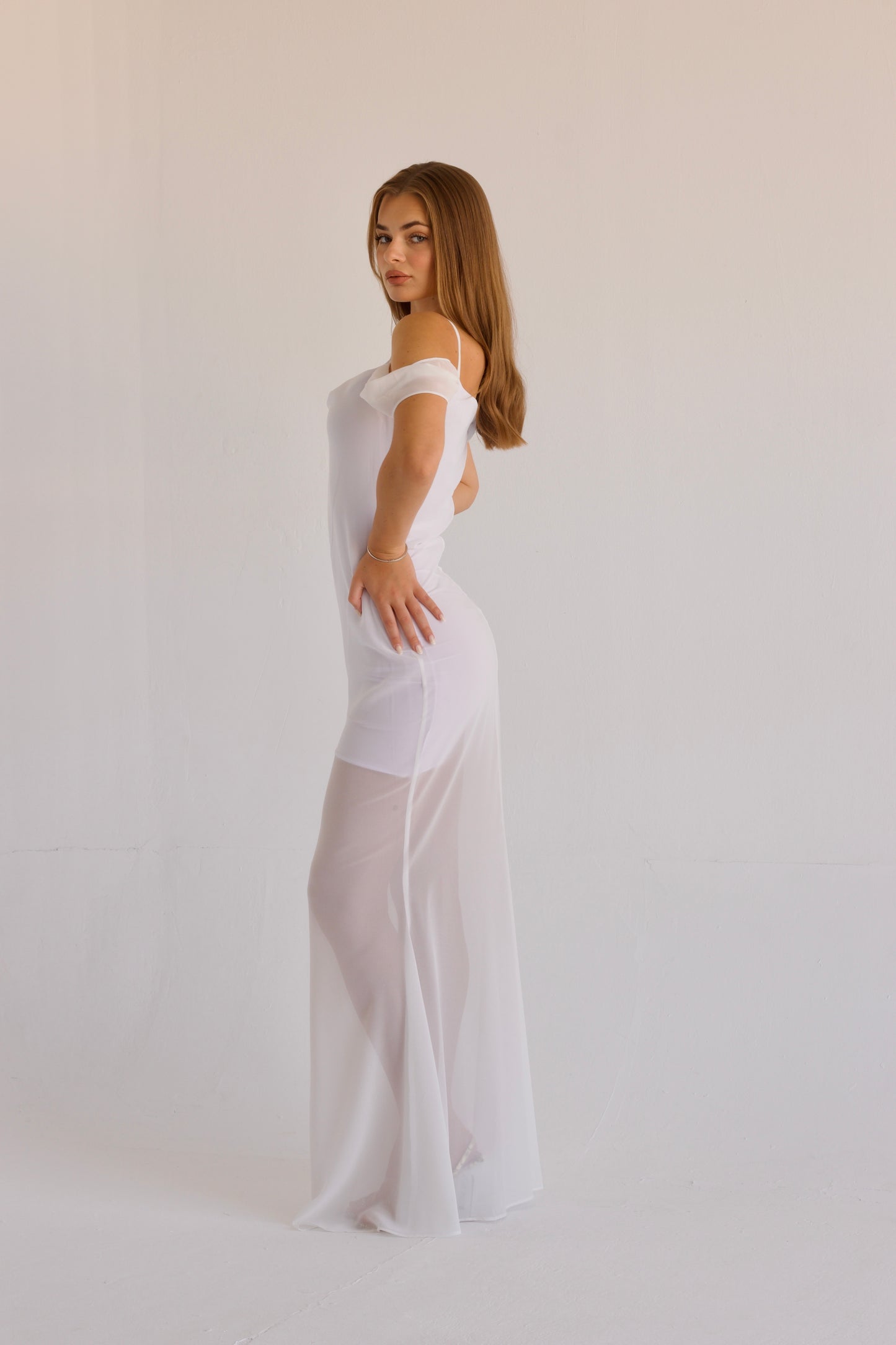 white Giselle Dress