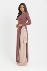 The Sovereign Blouse Dress – Dusty Rosewood