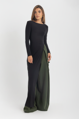 The Sovereign Blouse Dress – Black