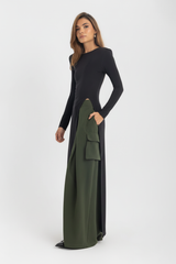 The Sovereign Blouse Dress – Black