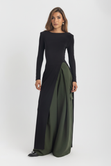 The Sovereign Blouse Dress – Black