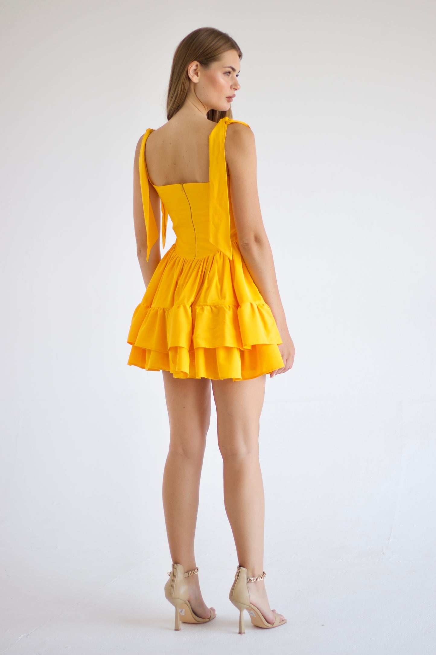 Yellow Aurora Dress Mini