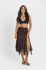 Dahlia Skirt - Chocolate Brown