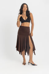 Dahlia Skirt - Chocolate Brown
