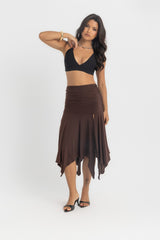 Dahlia Skirt - Chocolate Brown