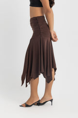 Dahlia Skirt - Chocolate Brown