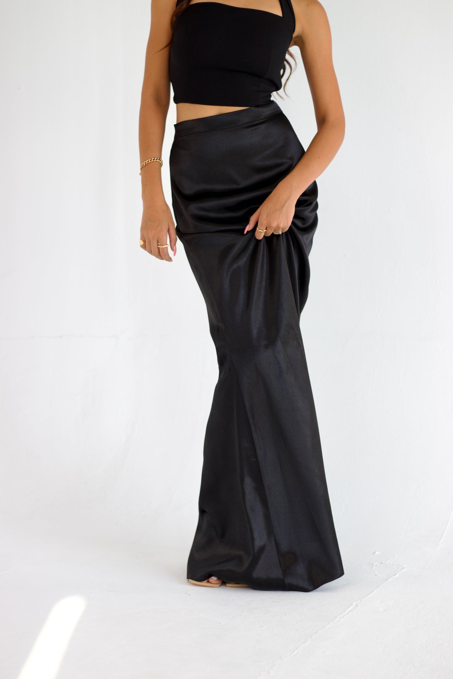 Céline Black Maxi Skirt