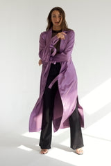 Mariana satin trench coat