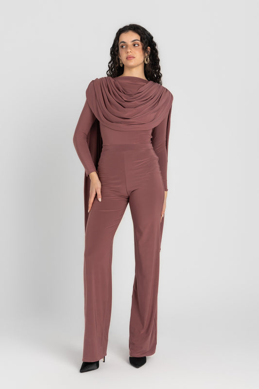 Athena Bodysuit Set — Dusty Rosewood