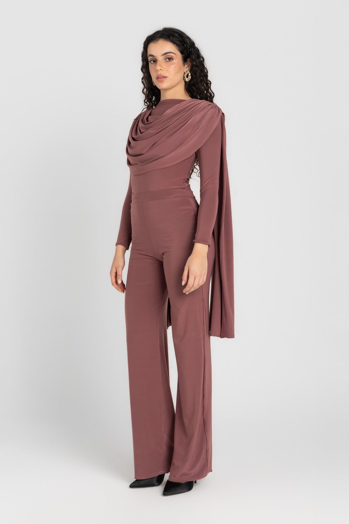 Athena Bodysuit Set — Dusty Rosewood