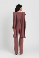 Athena Bodysuit Set — Dusty Rosewood