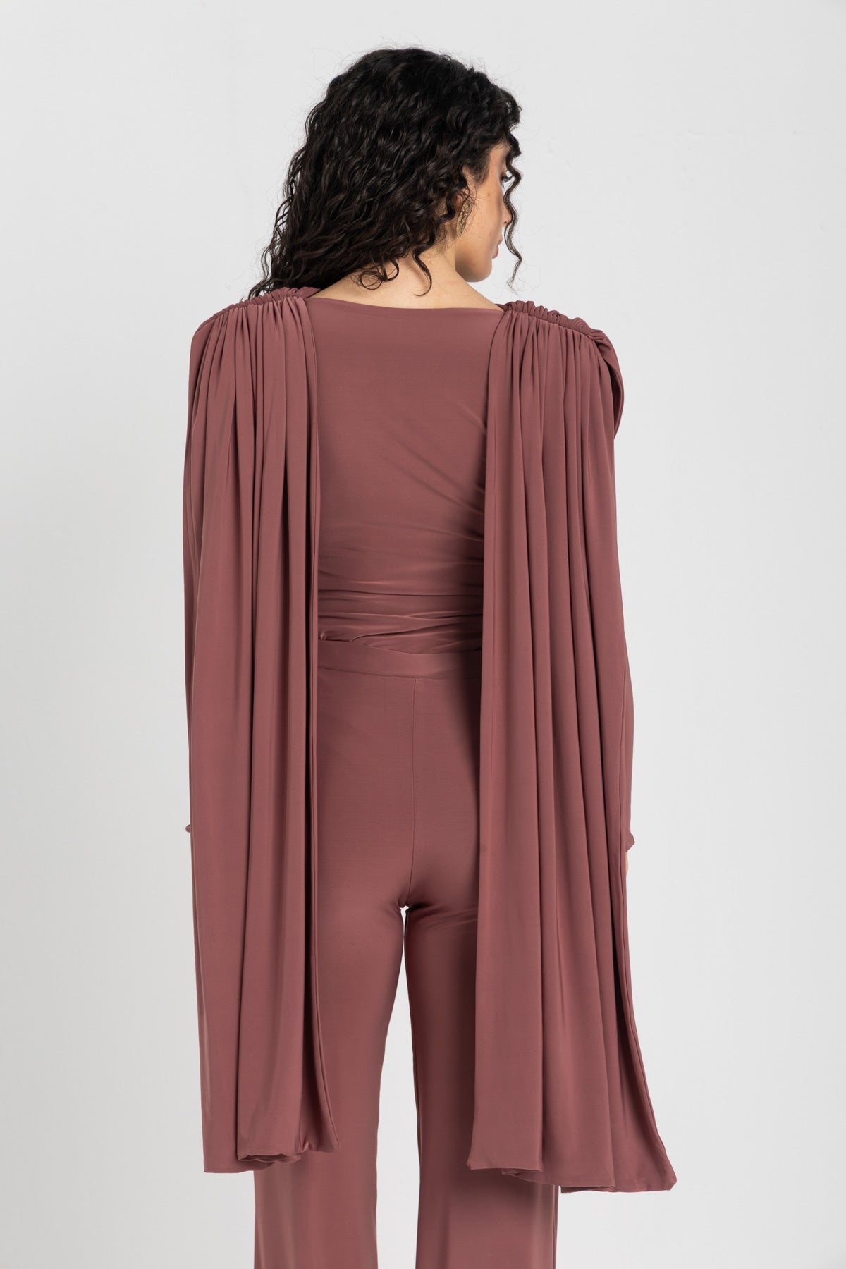 Athena Bodysuit Set — Dusty Rosewood