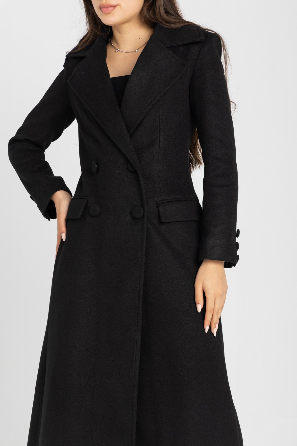 The Monarch Coat | Black | Padded Longline Coat
