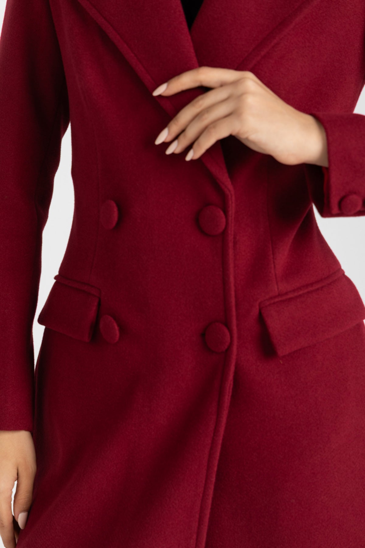 The Monarch Coat Burgundy